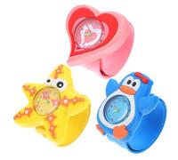 Holibanna 3pcs Cartoon Watches with Soft Silicone Band Comfortable Wristwatch for Boys and Lovely Design for S Birthday and Holiday