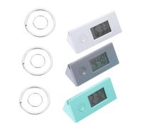 Holibanna 3pcs Digital Pocket Watch Keychain Set Portable Small Watches with Assorted Colours Plastic Material for Students and Nurses Practical and Delicate Design