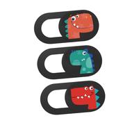 Holibanna 3Pcs Dinosaur Laptop Camera Cover Slide Universal Webcam Privacy Protector for Laptops Tablets Smartphones Cute Cartoon Design