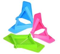 Holibanna 3pcs Dough Press - Triangle Hand Pie Molds Empanada Manual Dumpling Maker Mold Set - Plastic Pastry Press Cutter Shaper Kitchen Tool for Pierogies Ravioli Wrapping