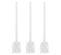 Holibanna 3pcs Epoxy Resin Mixing Paddle Set for Drill - Lightweight White Resin Mixer Attachment - Plastic Stir Paddle Silicone Cement Mixing Supplies for DIY Crafts