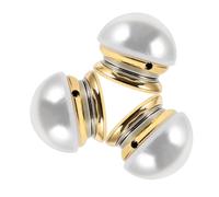 Holibanna 3pcs Fashionable Clothing Accessories Brooch Pins Pearl Lapel Pin for Shirt Safety Buttons