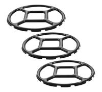 Holibanna 3pcs Gas Stove Wok Rings for Gas Stove Compact Enamel Small Pot Support with Flat Design and Easy Storage for Kitchen Cooking