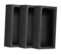 Holibanna 3pcs Graphite Crucible Mold for Melting Metal and Casting Ingot High Temperature Resistant Graphite Furnace Tool for Petroleum Industry Storage and Transport Easy Installation