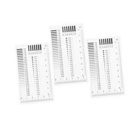 Holibanna 3Pcs High Precision Crack Measurement Ruler Portable Scratch Inspection Tool with Clear Visible Scale Lines for Accurate Surface Flaw Detection and Gap Estimation