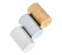 Holibanna 3pcs Metal Cylinder Set for Physics Density Experiments Copper Iron Aluminum Cylinders for School Science Labs Volume Testing and Specific Gravity Investigation