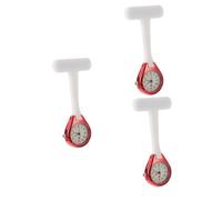 Holibanna 3pcs Nurse Pocket Watch Luminous Hands Practical Brooch Style for Nurses Convenient Timepiece for Student Call The Midwife
