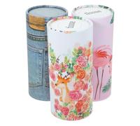 Holibanna 3pcs Portable Car Tissue Round Tissue Dispenser Paper Disposable Highly Absorbent Facial Daily Accessory for Travel and Other Place A Box for Car is Needed Random Style