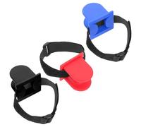 Holibanna 3pcs Portable Fishing Rod Stand U-shape Rod Holder Rack Fish Pole Support Bracket for Bridge Railings Seaside Surf Fishing Rest with Black Red and Blue