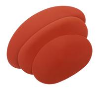 Holibanna 3Pcs Red Silicone Ceramic Clay Tools Handmade Artist Auxiliary Ribs for Pottery DIY Crafting at Home and School