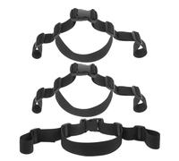 Holibanna 3pcs Safety Strap Harness Straps Belt for High Chairs and Stroller Black Polyester for Infants at Home Or on The Go