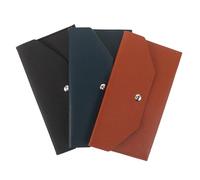 Holibanna 3pcs Slim Leather Wallet for Women Minimalist Card Holder Cash Envelope for Personal Finance for Daily Use and Travel