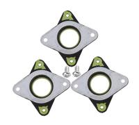 Holibanna 3PCS Stepper Motor Vibration Dampers Black Silver Motor Shock Absorbers for Printer Noise Reduction Dampening Rings