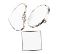 Holibanna 3Pcs Sublimation Brooches DIY Blank Pins Thermal Transfer Brooches for Clothing Heart Shapes for Personalization