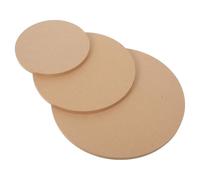Holibanna 3pcs Unfinished Blank Wood Circles Ceramic Molds High-Density Compressed Wood Round Smooth Surface Versatile Design Khaki Pottery Tools for Wheel Throwing Seasoned Artisans DIY