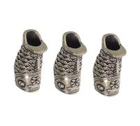 Holibanna 3pcs Vintage Cupronickel Koi Fish Cord Beads Metal Charm Pendants for DIY Jewelry Making Keychains Bracelets Necklaces with Antique Style and Luck Symbolism