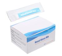 Holibanna 40 Packs Nasal Wash Salt Packets for Nasal Rinse, Dissolves Quickly Without Stimulation, Suitable for Outdoor and Home Use, Blue Packets for Blocked Nose Relief