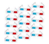 Holibanna 40pcs Anaglyph Paper Glasses Lightweight Durable Red Blue Frame for Movies Videos Portable Fit for Adults Birthday Festival