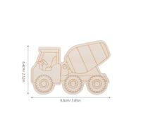 Holibanna 45pcs Wooden Vehicle Cutouts for DIY Crafts Unfinished Wood Car Shapes Smooth Blank Wood Slices for Painting and Coloring Rustic Off-Road Car Decorations for Birthday Parties and