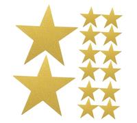 Holibanna 48pcs Double-sided Glitter Star Paper Cutouts Handcut for Classroom Bulletin Boards DIY Craft Decorations and Party Wall Art with Sturdy Material and Sparkling Finish