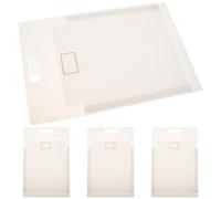 Holibanna 4pcs A4 Expandable Accordion File Folder Organizer with Handle, Plastic Document Bag for Office Filing and Document Storage