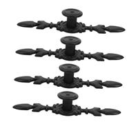 Holibanna 4pcs Alloy Cabinet Handles Single Hole Aluminum Alloy Pulls with Smooth Polished Finish Modern Minimalist Style for Dresser Wardrobe Cupboard and Vanity Furniture