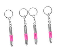 Holibanna 4pcs Anti-static Keychain Compact Static Discharge Rods for Use Lightweight Electrostatic Remover Keyring for Human Body Office