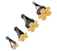 Holibanna 4pcs be difficult the flowers diffusers for essential oils small chrysanthemum aromatherapy machine cute car air freshener vent clip room air freshener daisy flower air outlet