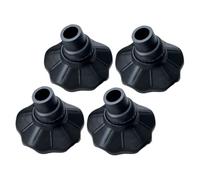 Holibanna 4pcs Camping Chair Foot Caps Non-slip Duck Paw Floor Protectors 15mm Folding Chair Leg Covers Black for Outdoor Camping and Folding Beds