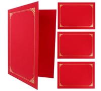 Holibanna 4pcs Certificate Protector Document Cover Stylish Paper Award Cover Hold Certificates Store Documents for Award and Graduation Ceremonies