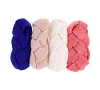 Holibanna 4pcs Cozy Winter Knit Crochet Headband Women Hairband Beanie Hat for Outdoor Activities