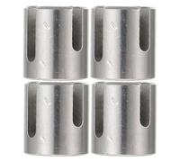 Holibanna 4pcs Cross Cable Clamps - Stainless Steel Cross Cable Clamps for 4mm Wire Rope Rod Fittings - No Drilling Clips for Wire Trellis Kits