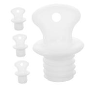 Holibanna 4pcs Durable Plastic Hot Water Bag Lids Leakproof Thermal Stoppers for Various Water Bottles Easy to Install Clean Elegant Design for Versatile Use