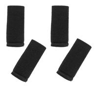 Holibanna 4Pcs Elastic Wide Belt Keepers Strap Retainers Nylon Webbing Loop for Hiking Backpack Waist Belt Fixing Organizers in Black
