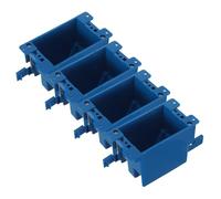 Holibanna 4pcs Flush Mount Recessed Junction Box Flame Retardant PVC Electrical Outlet Boxes Low Profile Wall Socket Cases for Residential Commercial Wiring Concealed Design for Brick Walls