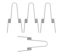 Holibanna 4PCS Garbage Can Lid Mechanical Spring Replacement Kit, Stainless Steel Dual 4 Coils Torsion Springs for Home Trash Bin Repair and Maintenance