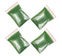 Holibanna 4Pcs Green Static Grass Flock Micro Landscape Decoration Flocking Powder for Model Train Table Scenery DIY Fairy Garden Miniature Grass Material