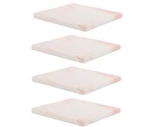 Holibanna 4Pcs Marble Pattern Cup Mats Square Heat-Resistant Coasters for Tabletop Decoration and Drink Protection