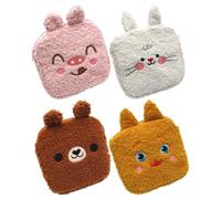 Holibanna 4pcs Plush Sanitary Napkin Bags Large Capacity Waterproof Tear Resistant Period Pad Storage Pouches for Travel and Everyday Storage Random Color