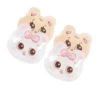 Holibanna 4Pcs Portable Cartoon Ice Packs Mini Food Cooling Packs with Knock Design for Picnics and Outdoor Activities Reusable and Lightweight Fun Animal Design