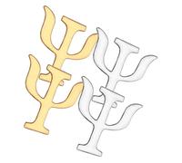 Holibanna 4pcs Psychology Symbol Lapel Pin Brooch Alloy Collar Pins Vintage Style for Clothes Scarf Hat Bag Decoration Secure Alloy Buckle Design Gift for Women
