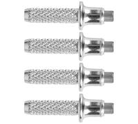 Holibanna 4pcs Replaceable Hiking Stick Metal Tip Rod Tip Repair Kit Tungsten Steel Enhanced Safety Secure Fit for Outdoor Hiking Pole Accessories