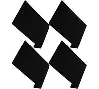 Holibanna 4pcs Reusable Black PVC Decorative Blackboards with Easy to Write Surface for Home Decor and Leave Messages, Mini Writing Price Boards for Party and Wedding Use