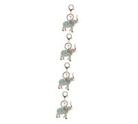 Holibanna 4pcs Sparkling Elephant Keychain Charm Rhinestone Crystal Bag Pendant Cute Big Ears Jewelry for Women Men Boys and Girls Durable Accessory Special Occasions