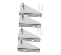Holibanna 4Pcs Stainless Steel Refrigerator Door Hinge Replacement for Freezers Sturdy Metal Hinges for Kitchen Cold Cabinets Professional Fridge Accessory