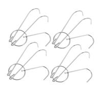 Holibanna 4pcs Stainless Steel S-Shaped Meat Hooks Useful Hangers High Load Capacity for Drying and Smoking Chicken Duck Hunters Butchers BBQ Outdoor Barbecue Bracket Hook