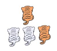 Holibanna 4pcs Tiger Shaped Breastpins Creative Cartoon Brooches for Clothes Sweaters Jackets Metal Pins Easy to Wear and Secure Fashion Accessories for Men Women