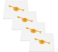 Holibanna 4pcs Transparent Math Game Rotating Arrow Dry Erase Surface for Classroom Teaching Party Games and Decision Making Compact Lightweight Educational Tool