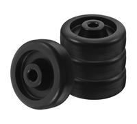 Holibanna 4pcs Universal Roller Wheels Fitness Equipment Rollers Black Pp and Pa Plastic Easy Mobility for Home Gym Setup Sports Enthusiasts