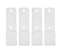 Holibanna 4Pcs White 25Mm Hollow Plastic-Coated J Hooks for Bunk Bed Ladder Brackets, Loft Ladder Pull Hooks for Bedroom Storage and Organization
